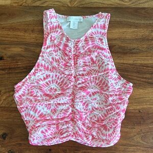 Cute hot pink top by House of Harlow